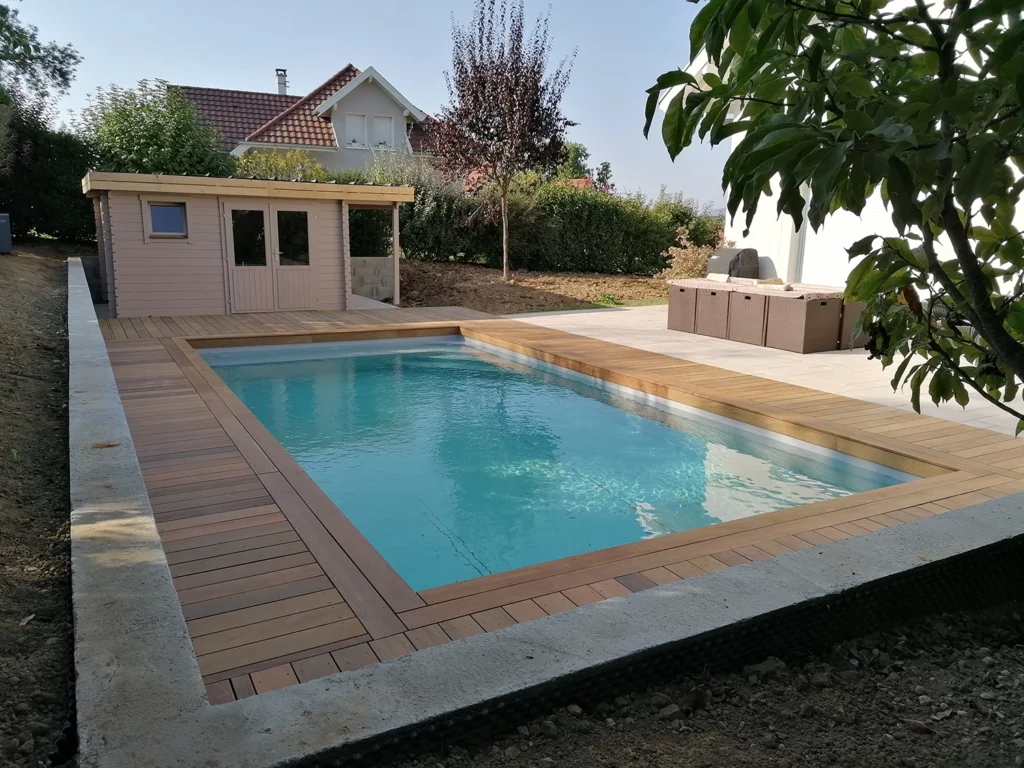Chantier Boulogne - Annecy- Piscine 8.5x4.5 - terrasse et mur-8